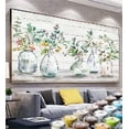 thumbnail image 6 of YALKIN Large Flower Vase Easy Painting by Numbers for Adults Canvas Art DIY Paintings for Wall Decor Painting - 80x40cm / 31.5x15.7in, 6 of 8