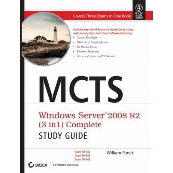 Pre-Owned MCTS Windows Server 2008 R2 (3 in 1) Complete Study Guide: Exam 70-640, 70-642, 70-643 (Paperback) 8126531541 9788126531547
