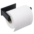thumbnail image 1 of Portarrollos de papel higiénico sin taladrar, portarrollos de papel higiénico autoadhesivo de acero inoxidable 304 SUS para baño y cocina, negro, 1 of 5