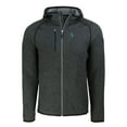 thumbnail image 2 of Men's Cutter & Buck Heather Charcoal Seattle Mariners Mainsail Full-Zip Hooded Jacket, 2 of 3