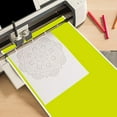 thumbnail image 2 of MesaSe 18 Pcs Feuilles de Vinyle Adhésives Intelligentes avec Film de Transfert PVC Feuilles de Vinyle Colorées Sans Résidu Vinyle d'Artisanat Adhésif Intelligent Compatible pour Joy 12x5.5inch Vinyle Adhésif d'Artisanat pour Verre W, 2 of 10