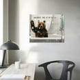 thumbnail image 4 of Nawypu Funny Bear Bathroom Wall Art Farmhouse Bear in Bathtub Bathroom Canvas Wall Decor Bathroom Rules Animal Pictures Painting Black White Artwork Framed for Bathroom, 4 of 5
