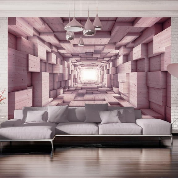 Tiptophomedecor Peel and Stick 3D Illusion Wallpaper Wall Mural - Rectangular March - Removable Wall Decals