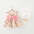 thumbnail image 1 of Robes pour Tout-Petites Fille Robe Fleurie Robes d'Anniversaire pour Filles Robe d'Été Robe de Princesse Robes pour Bébé 1-2 Ans, 1 of 6