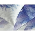 thumbnail image 4 of Ambesonne Nature Quilted Bedspread Set 3 Pcs, Earth Cornflower, Queen Size, Navy Blue White, 4 of 5