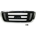thumbnail image 2 of For 04-05 Ranger 2WD/RWD Pickup Truck Front Grille Assembly Chrome, Black Insert, 2 of 5