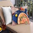 thumbnail image 1 of Ahgly Company Foods Pizza Outdoor Throw Pillow, 18 inch by 18 inch, 1 of 6