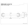 thumbnail image 2 of Kingston Brass Kingston Brass Camelon 32" Decorative Grab Bar, 2 of 3