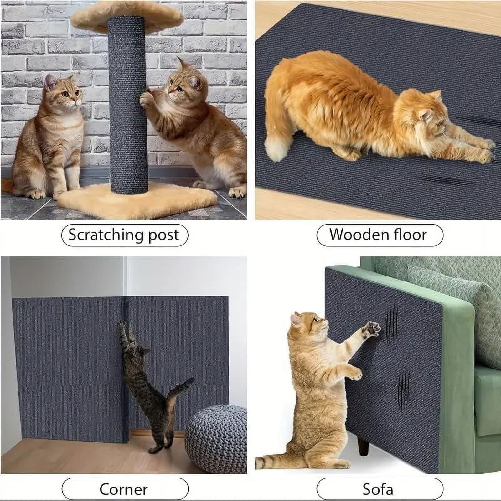 Cat Scratch Furniture Protector, Adhesive Cat Scratch Pad Couch Cat Scratch Protector from Cats Scratching, DIY Climbing Cat Scratcher Couch Protector from Cat Claws for Indoor Cat