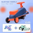 thumbnail image 3 of Sumsoltic 12V Electric Wiggle Car with LED Lights & Glow Wheels for 3+ Year Olds Kids,Blue, 3 of 7