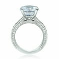 thumbnail image 5 of HeartsAndYou 4ct Round Cut Moissanite Vintage Inspired Solitaire with Accents Ring 18k White Gold over Silver, 5 of 8