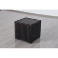 thumbnail image 1 of Santa Monica End Table Espresso Brown Aluminum Frame, 1 of 2