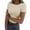 White, variant on OSOLU Solid Color Women Short Sleeve Tops O-Neck Rib Knit Slim Fit Shirts Basic Tee 2025 Summer Casual T-Shirt Tshirts Tee Trendy Clothes Relaxed Fit Dailywear