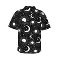 thumbnail image 3 of Daiia Crescent and Stars Hawaiian Shirt for Men Gentle Cotton Regular Short Sleeve Casual-3X-Large, 3 of 9