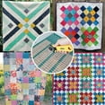 thumbnail image 3 of Slotted Quilting Ruler Durable Patchwork Ruler Clear DIY Craft Cutting Ruler Template, 3 of 12