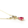 thumbnail image 3 of Galaxy Gold 14k Solid Yellow Gold 1.72 ct Ruby Diamond Pendant Necklace (24), 3 of 4