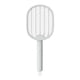 thumbnail image 3 of Fly Swatter Racket Mosquito Zapper Plegable USB Recargable Insect Matainsectos | Control de plagas portátil eléctrico | Uso en interiores y exteriores | Malla de seguridad | Blanco | 20x53cm | 1, 3 of 9