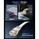 thumbnail image 5 of Cable Ethernet BUSOHE Cat 8, 30 pies, 40 Gbps, 2000 Mhz, RJ45, blanco, 5 of 7