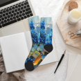 thumbnail image 6 of Rocae Mountain Blue Flowers Vase for Adult Socks Casual Athletic Stretchy Loose Socks for Women Men Non-Slip Middle Tube Socks, 6 of 7