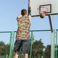 thumbnail image 5 of Pofeuu Colorful Fish 2 Print Basketball Jersey, Shirts for Men Youth Basketball Jersey Crew Neck-Small, 5 of 6