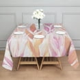 thumbnail image 6 of 60x60 Inch Waterproof Square Tablecloth, Thickened Polyester Table Cover for Dining & Parties, Floral Print, 6 of 6
