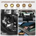thumbnail image 2 of Bxaolu Car Ceiling Cargo Net, Trunk Organizer, Car Roof Storage, SUV Truck Netting, Van Interior Accessories, Double-Layer Mesh Camping Essentials (Beige, 35.5"x 25.5"), 2 of 9