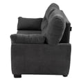 thumbnail image 3 of Sala 3-2 TRINITY Monza 2 Piezas (Sofá, Love Seat) Gris Carbón Para Sala, 3 of 7