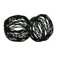 thumbnail image 4 of Rangeene Handmade Artisan Crafted Mesh Metal Dining Napkin Rings Black Set of 4, 4 of 5