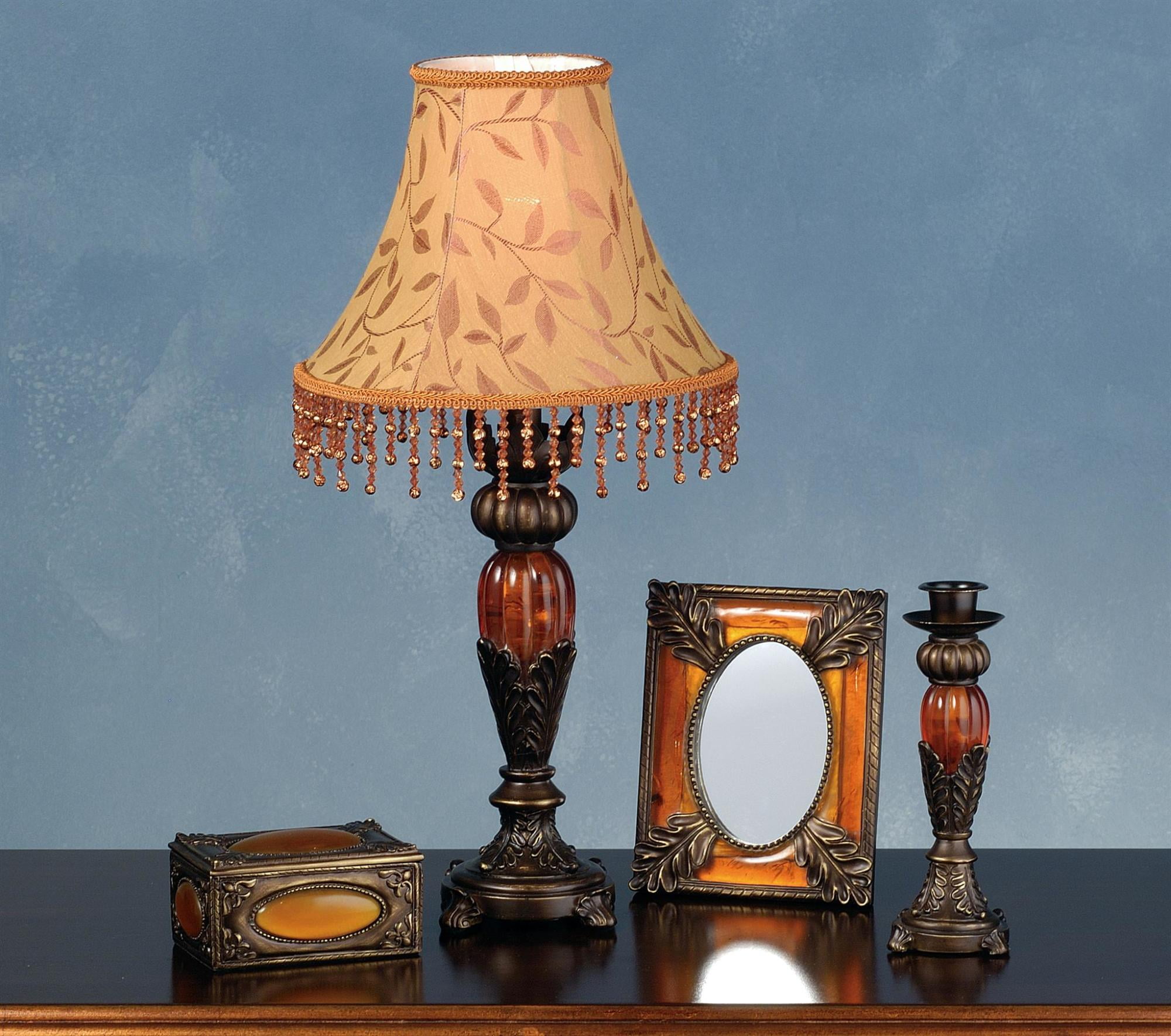 Meyda Tiffany 69538 Vintage Lamp Set From The Amherst Collection