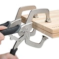 thumbnail image 6 of Basics Adjustable Metal Face Clamps for Woodworking, Welding, or Repairs, 3-inch Jaw Reach, 2-Pack, Black/Silver, 6 of 7