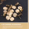 thumbnail image 3 of 30pcs Alloy Earring Stud Bases Diy Ear Stud Base Earring Making Materials, 3 of 6