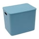 thumbnail image 2 of Caja de almacenamiento plegable de plástico grueso | Organizador grande y duradero para juguetes y colchas | Diseño transparente extraíble | Baúl plegable que ahorra espacio para dormitorio, h, 2 of 5