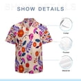 thumbnail image 7 of High Quality Hawaiian Shirts for Men Short Sleeve Aloha Beach Shirt Floral Summer Casual Button Down Shirts Blouses Y2K4US, 7 of 7