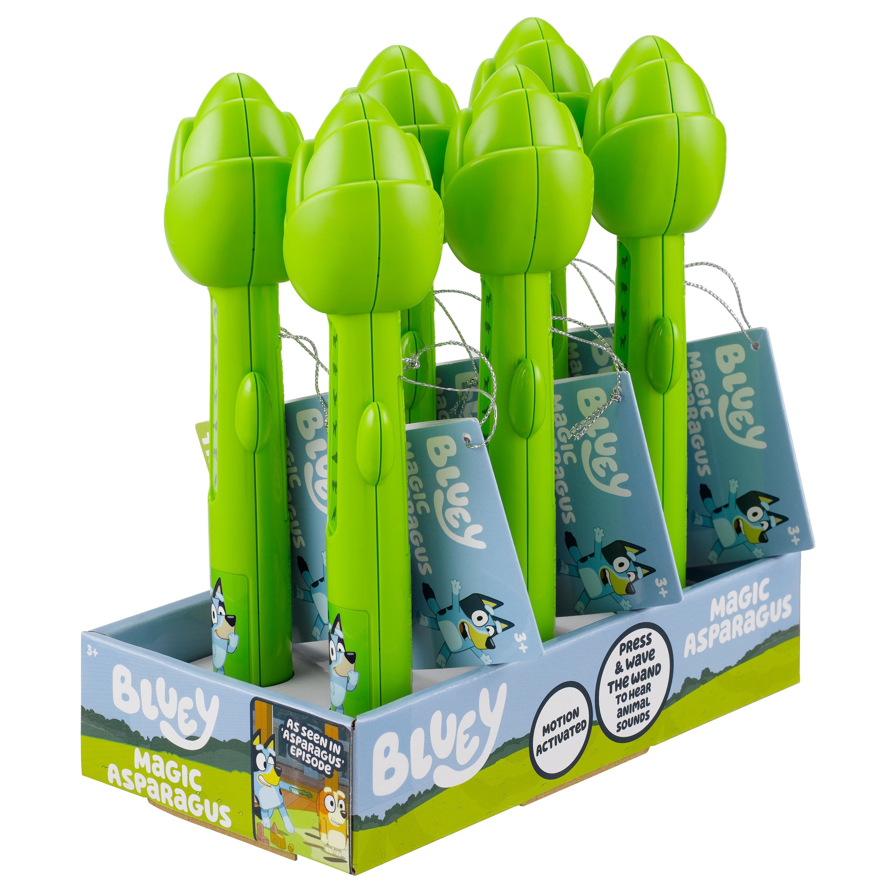 Bluey Magical Asparagus Wand with Animal Sounds and Interactive Fun, Children Ages 18 Months and Up