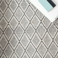 thumbnail image 6 of SAFAVIEH Marbella Aniyah Diamond Area Rug, Silver/Black, 6' x 6' Round, 6 of 8