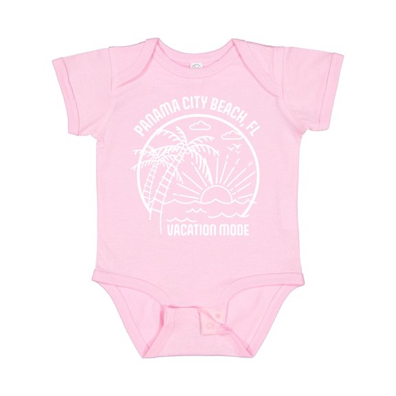 Inktastic Summer Vacation Mode Panama City Beach Florida Boys or Girls Baby Bodysuit