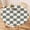 Black Buffalo Plaid, variant on Plaid Fitted Round Tablecloth with Elastic Edge – Washable, Anti-Slip, Wrinkle-Free Table Cover for 36"-42" Round Tables