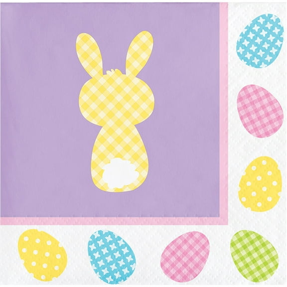 Cottontails Easter Bunny 16 Ct Beverage Paper Napkins Peeps