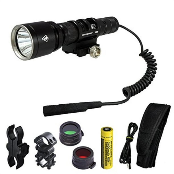 Nitecore MH25GT 1000 Lumens 494 Yards Rechargeable Hunting Light Kit