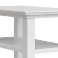 thumbnail image 4 of Simpli Home Acadian 14 inch Wide Solid Wood Transitional Narrow Side Table in White, 4 of 8