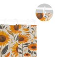 thumbnail image 5 of Yayeee Shower Curtain with Hooks 72"x72" Waterproof Fabric Bathroom Hanging Decor, Watercolor Sunflowers and Leaves, 5 of 5