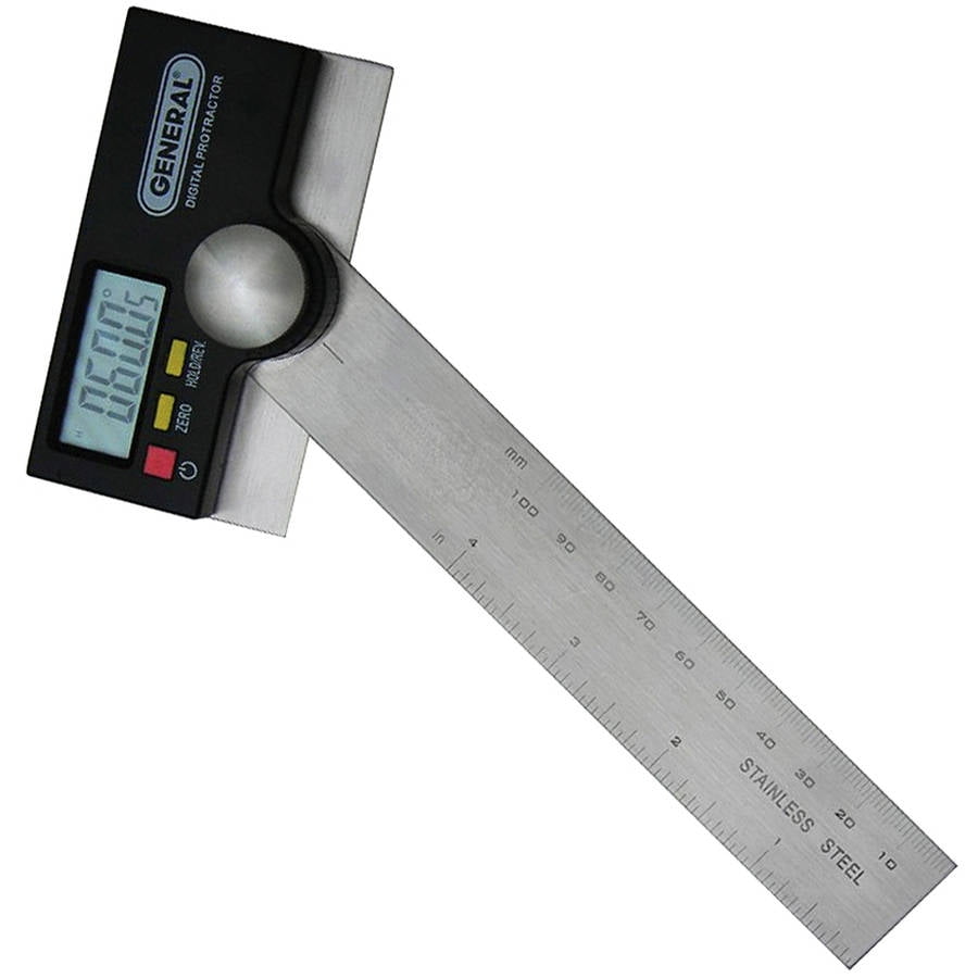 General 1702 6" Stainless Steel Pivoting Arm Digital Protractor by General