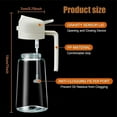 thumbnail image 5 of Oil Dispenser for Kitchen Spray, 2 In 1 Oil Dispenser and Oil Sprayer, Olive Oil Dispenser Bottle Spray and Pour (Black), 5 of 5