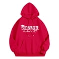 thumbnail image 2 of Senior Mom Hoodies for Women Class Of 2026 Hoodie Graduation Graphic Hooded Sweatshirt with Pockets Pullover Tops, 2 of 4