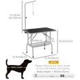 thumbnail image 3 of PawHut Table de Toilettage pour Chien avec Bras de Toilettage à Hauteur Réglable de 8 à 39 Pouces, 3 of 10