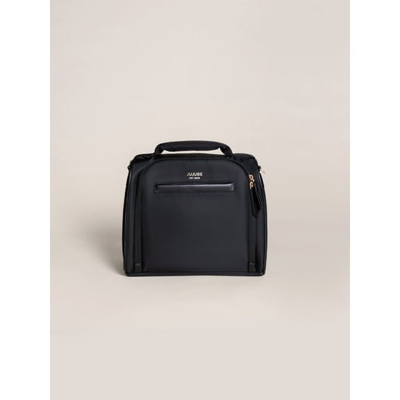 JuJuBe Signature Insulated Washable Lunch Bottle Bag - Black