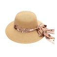 thumbnail image 2 of Women's Sun Hats Summer Hats For Women Wide Bongrace Women Straw Beach Hat Little Girl Sun Cap Foldable Ladies Hats Women's Accessories Sun Hat, 2 of 3
