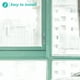 thumbnail image 5 of Pestillo de puerta antirrobo de acero inoxidable con cerradura oculta empotrada para puertas, ventanas y portones ignífugos, ideal para uso doméstico y comercial., 5 of 7