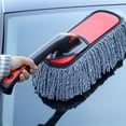 thumbnail image 5 of Car Wash Brush with Rotating Handle | Gray Polyester | 17.7 Inch Auto Sweeping Tool for Body, Roof, Glass, 5 of 9