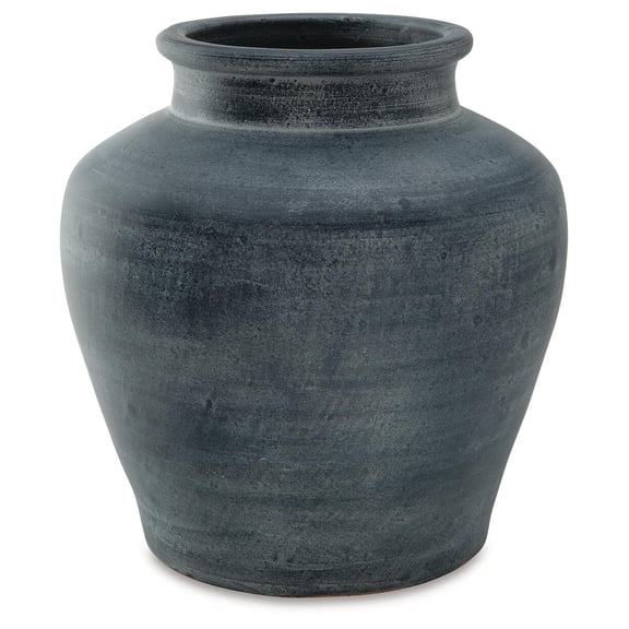 Signature Design by Ashley Meadie Vase, Distressed Blue